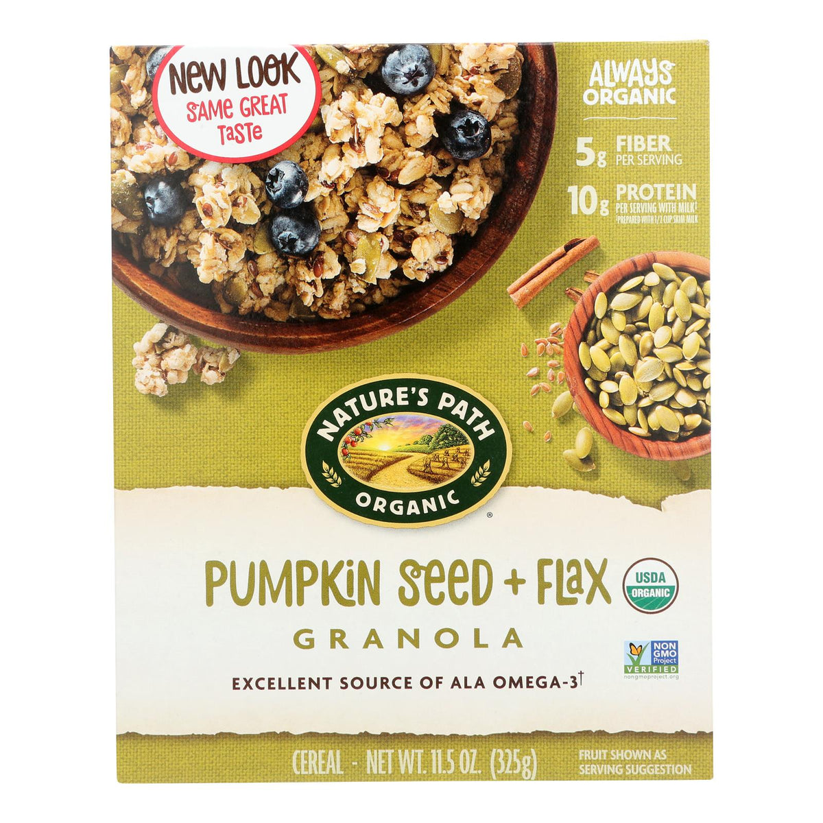Nature's Path Organic Pumpkin Flax Granola 12-Pack, 11.5 Oz