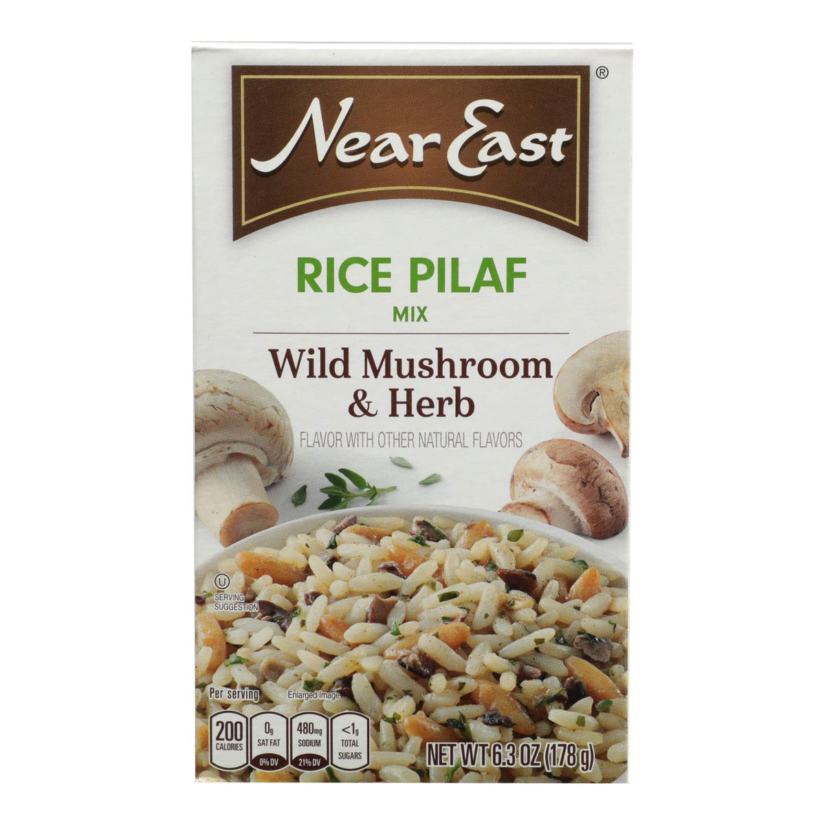 Near East Mushroom & Herb Rice Pilaf Mix, 12-Pack, 6.3 oz
