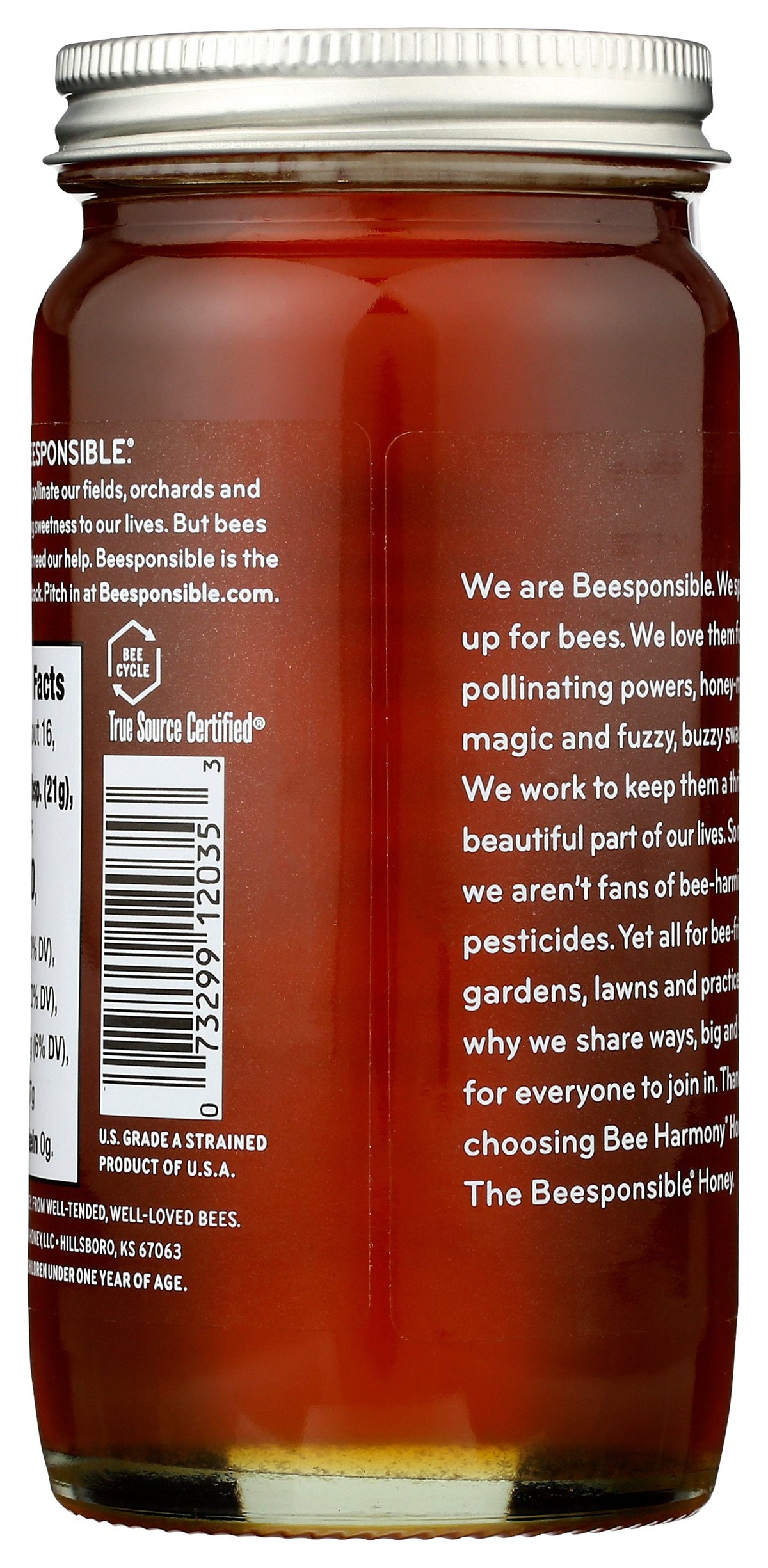 BEE HARMONY HONEY REGIONAL MIDWEST - Case of 6