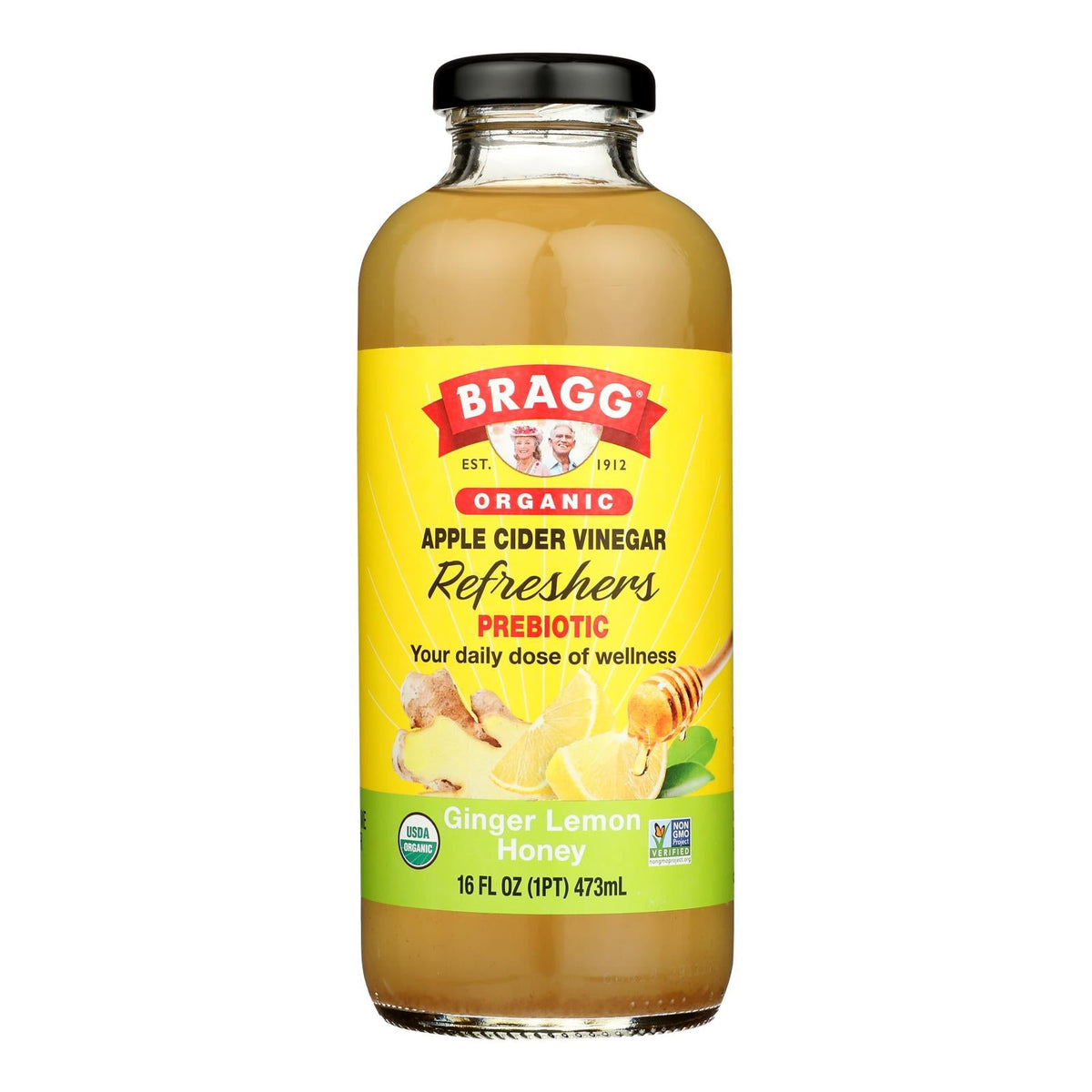 Bragg ACV Ginger Lemon Honey Refresh - 12 Pack, 16oz Each