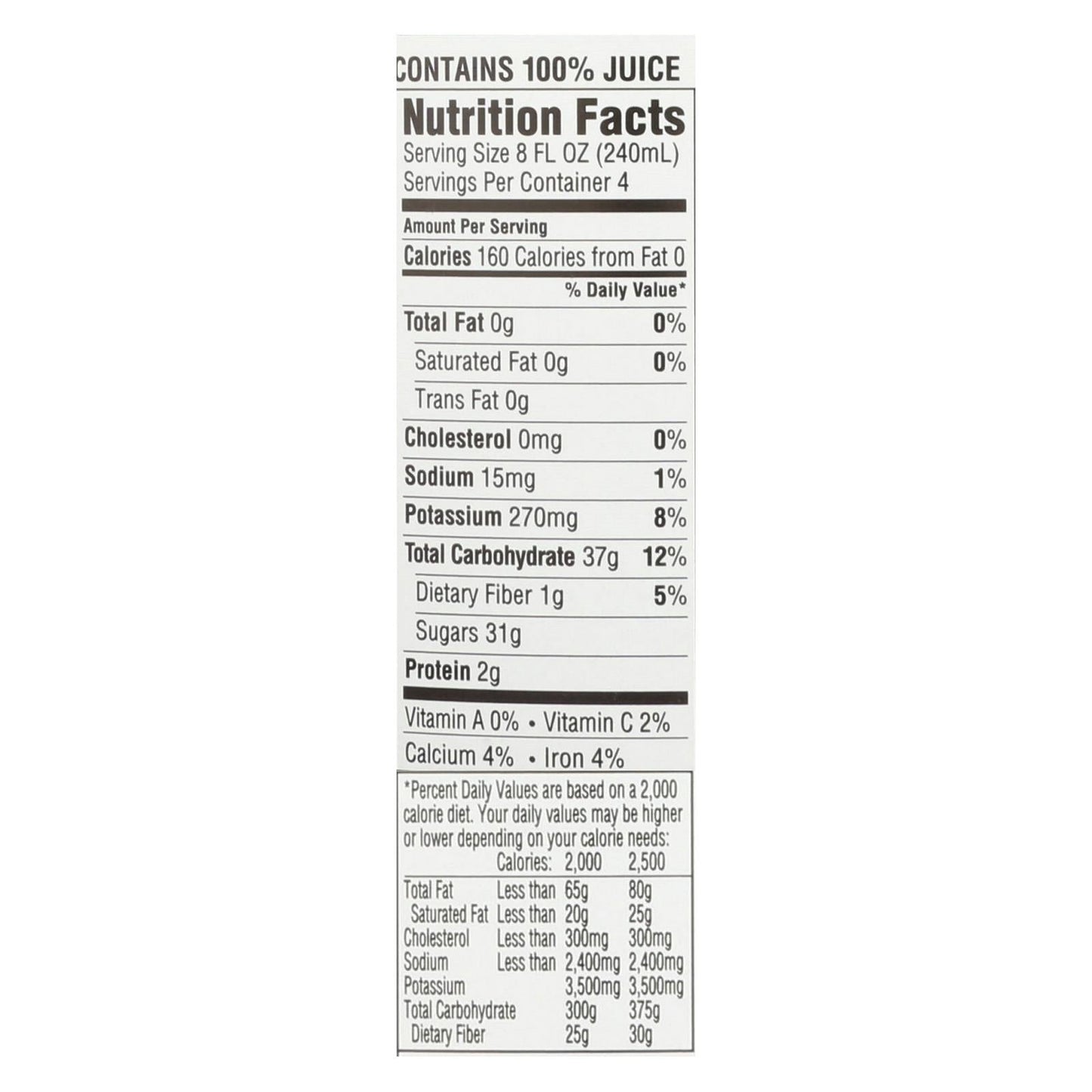 Rw Knudsen Organic Just Concord Juice  - Case of 6 - 32 FZ