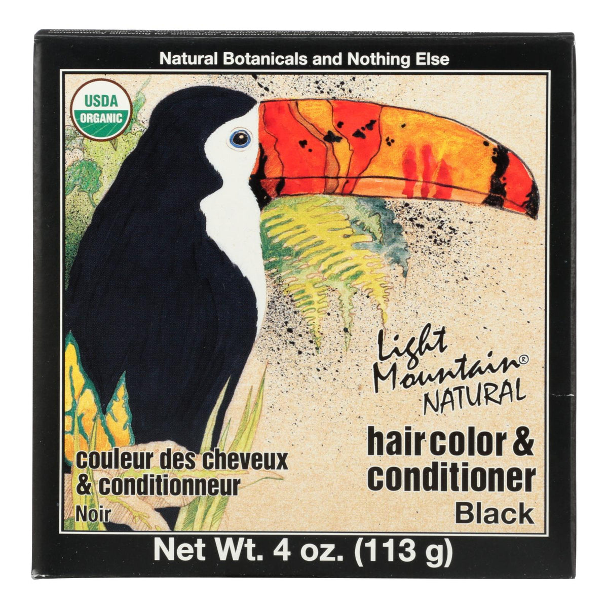 Organic Black Hair Color & Conditioner, 4 oz