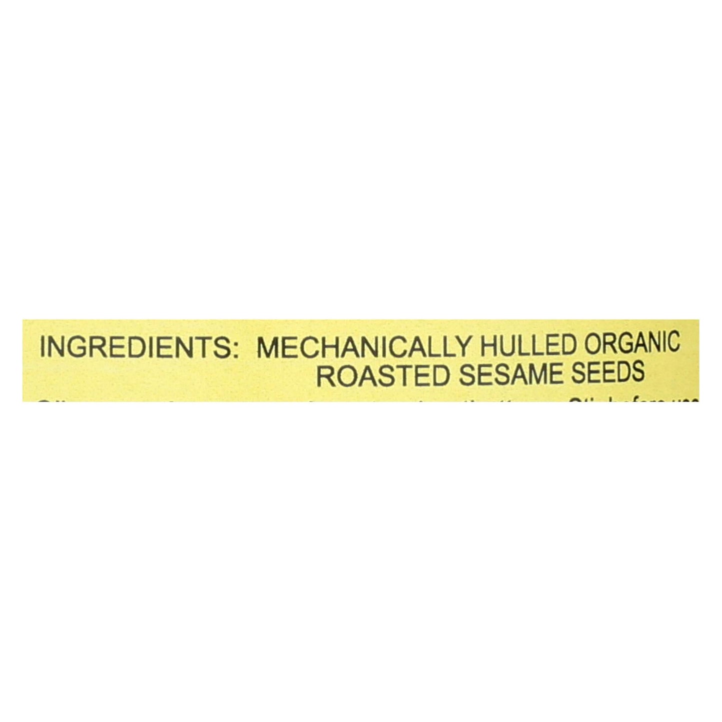 East Wind 100% Organic Roasted No Salt Tahini - 16 oz