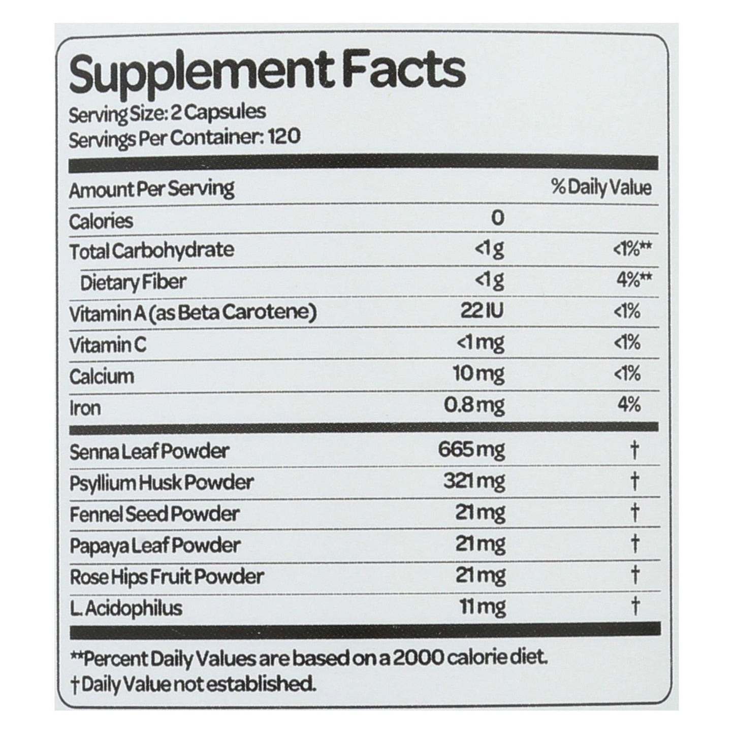 Health Plus - Super Colon Cleanse - 500 Mg - 240 Capsules