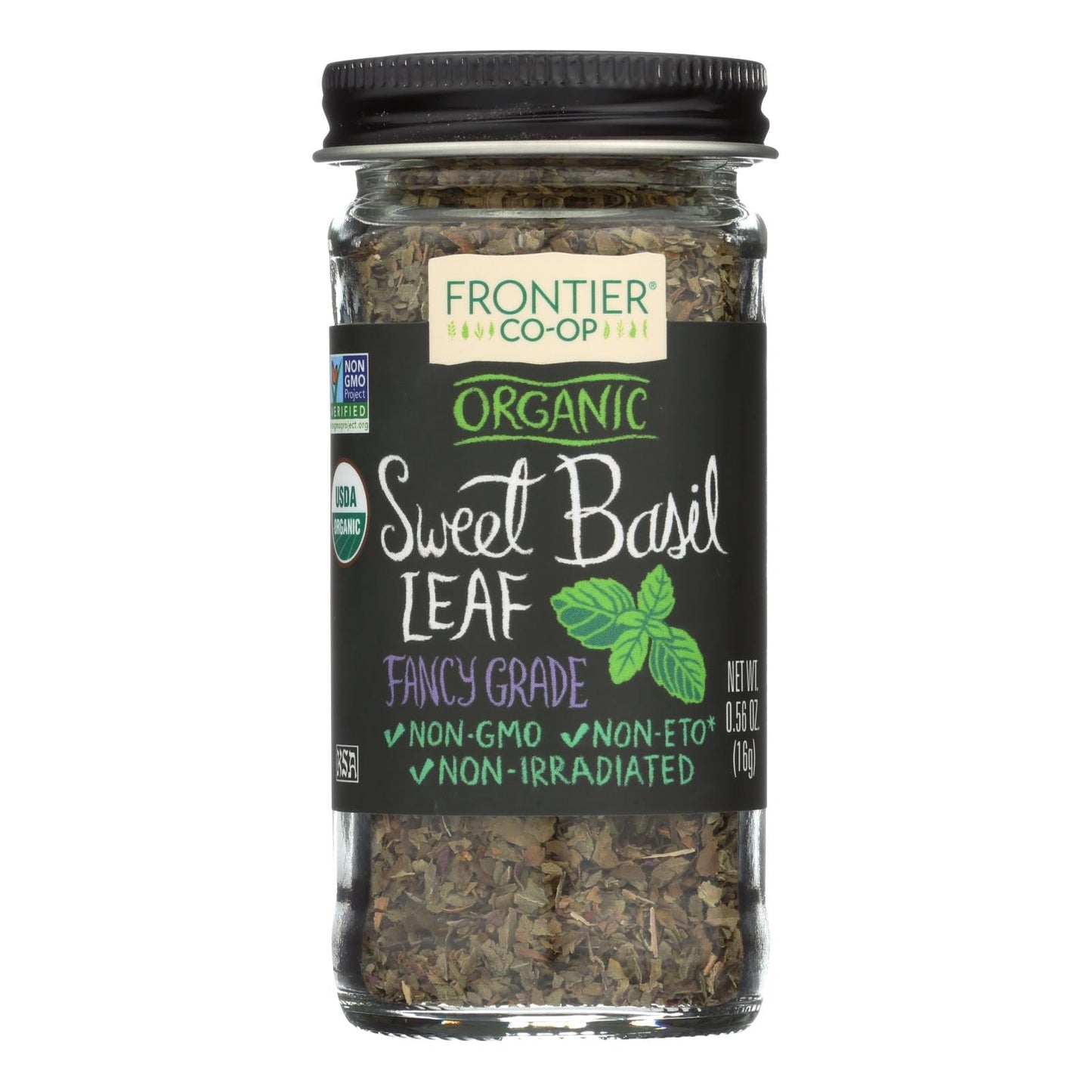 Organic Sweet Basil Leaf, Cut & Sifted - 0.56 Oz