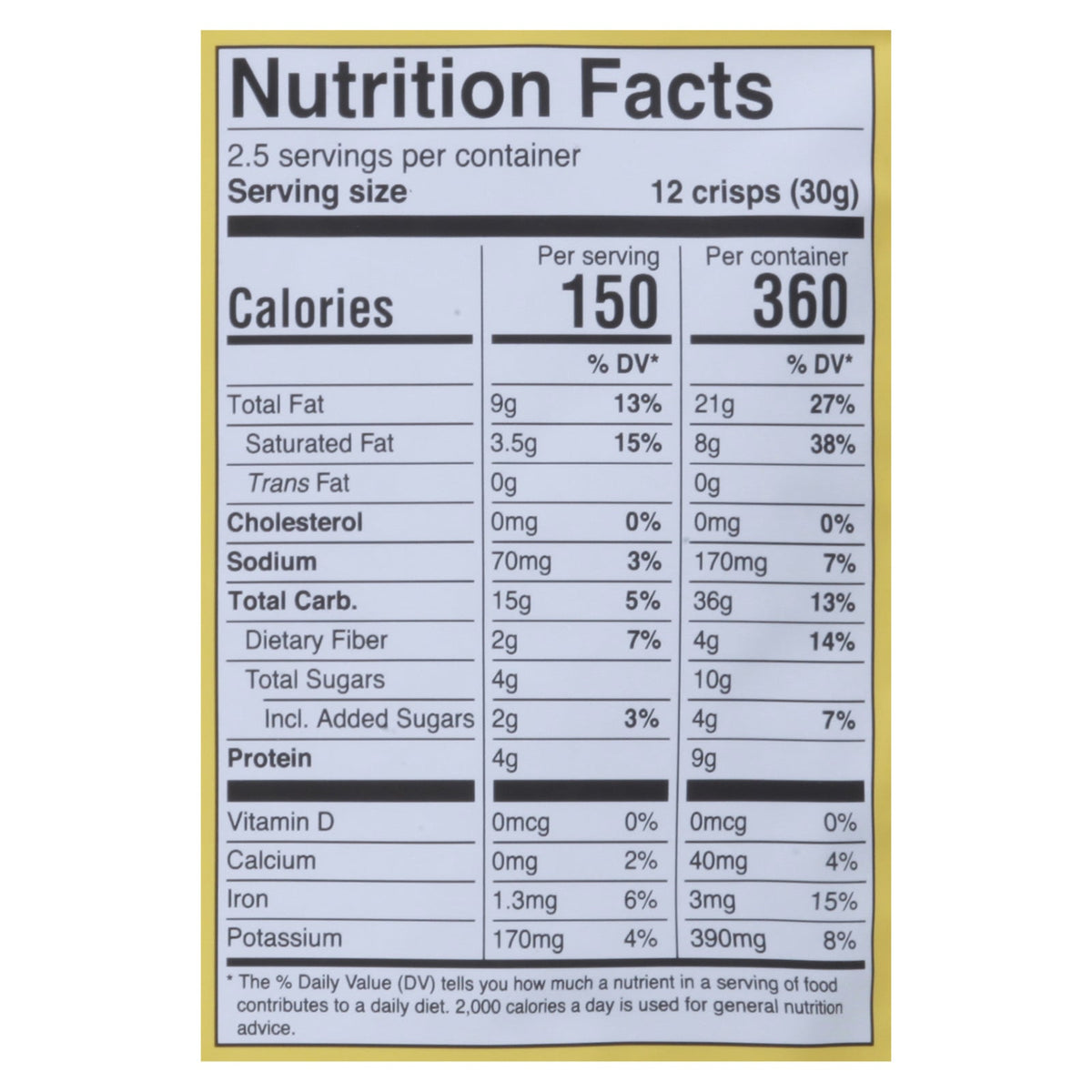 Hippie Snacks - Banana Bread Crisps Orig - CS of 8-2.5 OZ