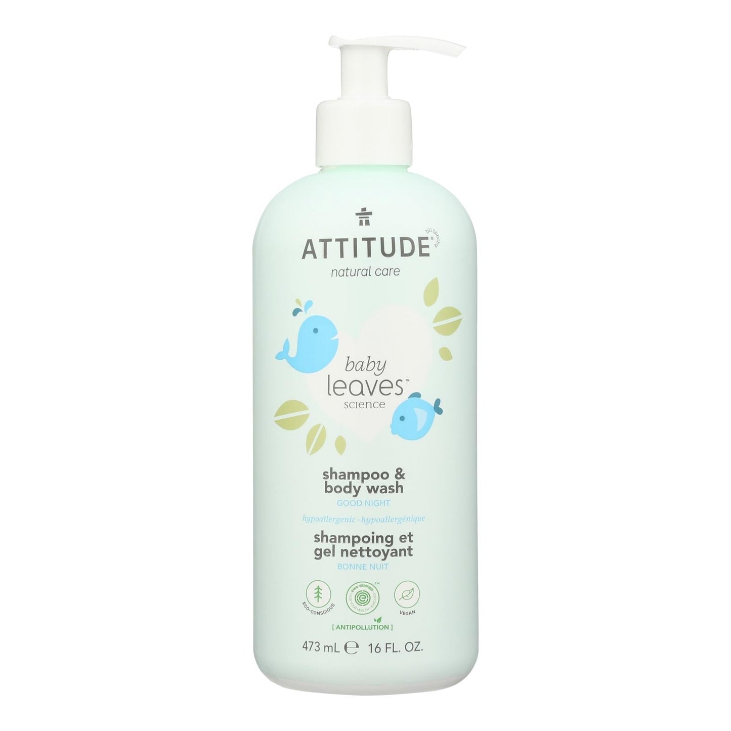 Attitude - Baby Wash 2in1 Good Nite - 1 Each 1-16 OZ