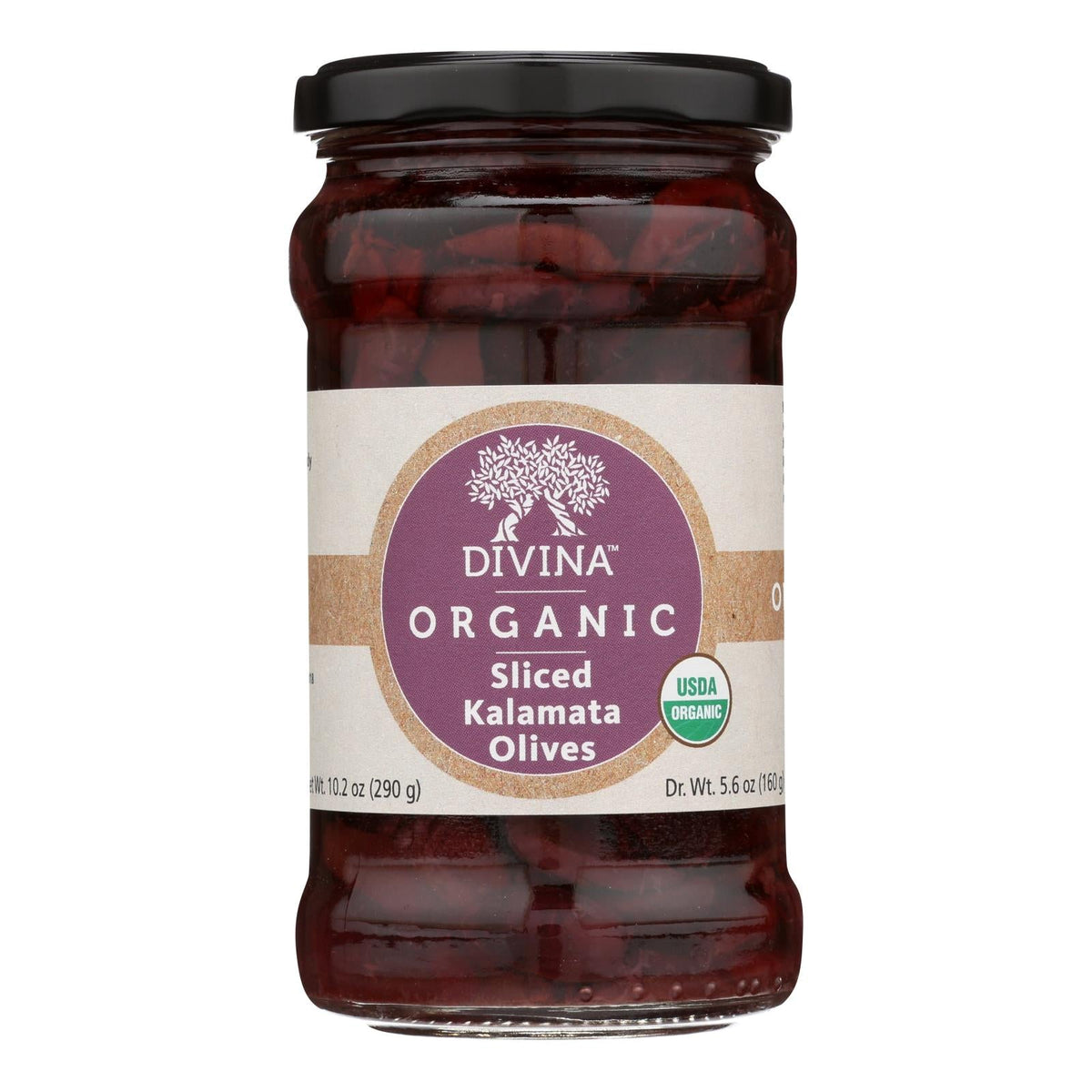 Divina Organic Sliced Kalamata Olives, 6-Pack, 5.6 oz