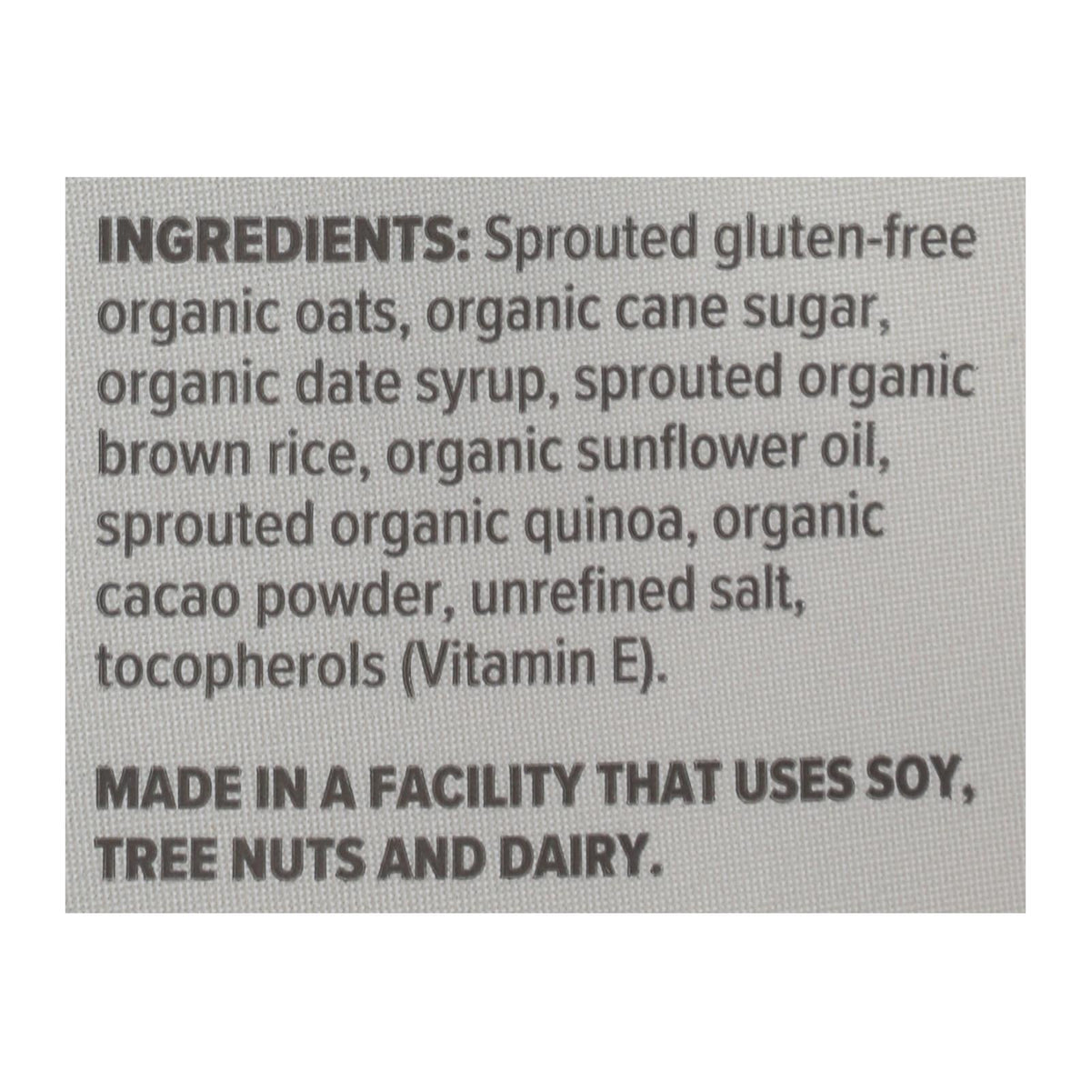 One Degree Organic Quinoa Cacao Granola, 6 Pack - 11 Oz