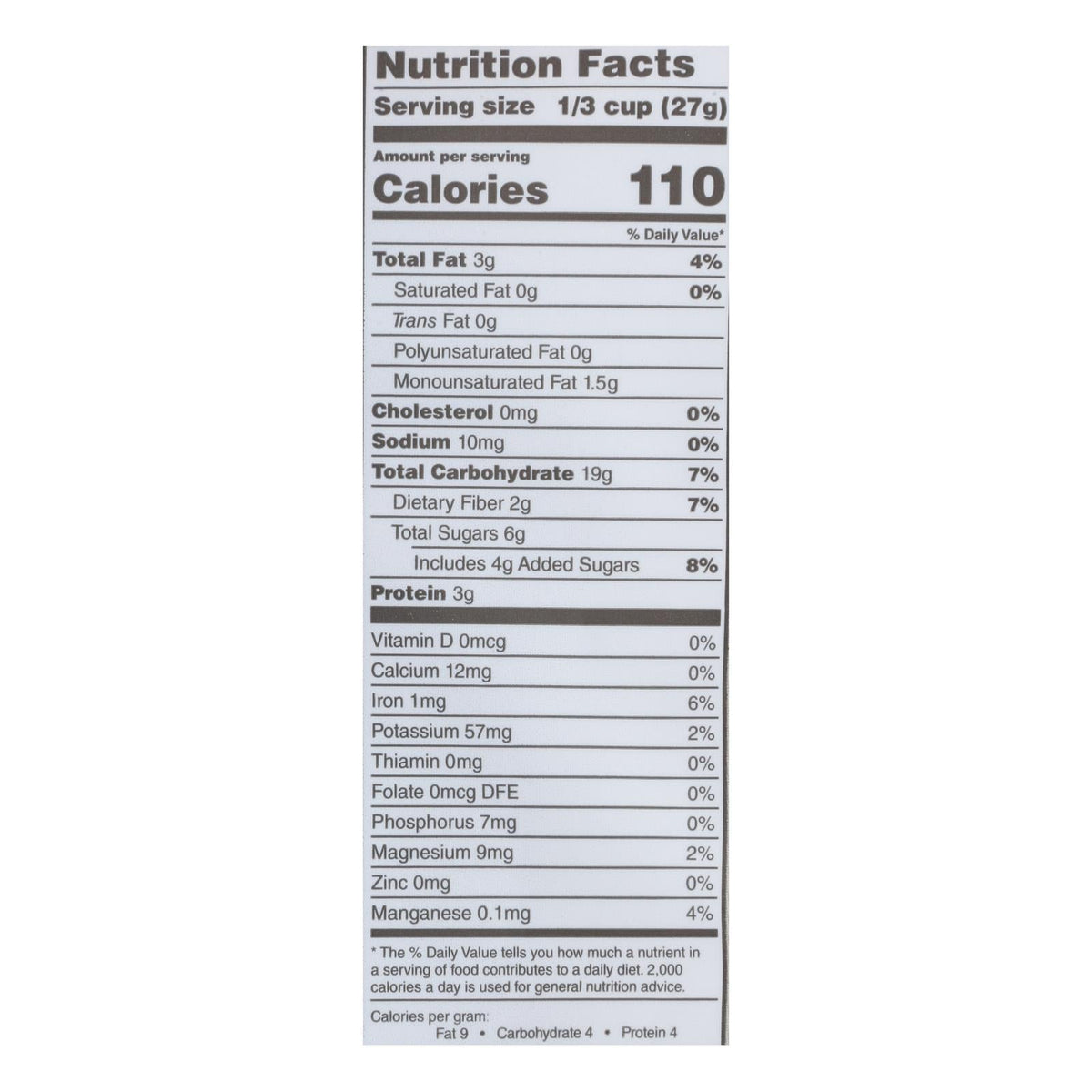One Degree Organic Quinoa Cacao Granola, 6 Pack - 11 Oz
