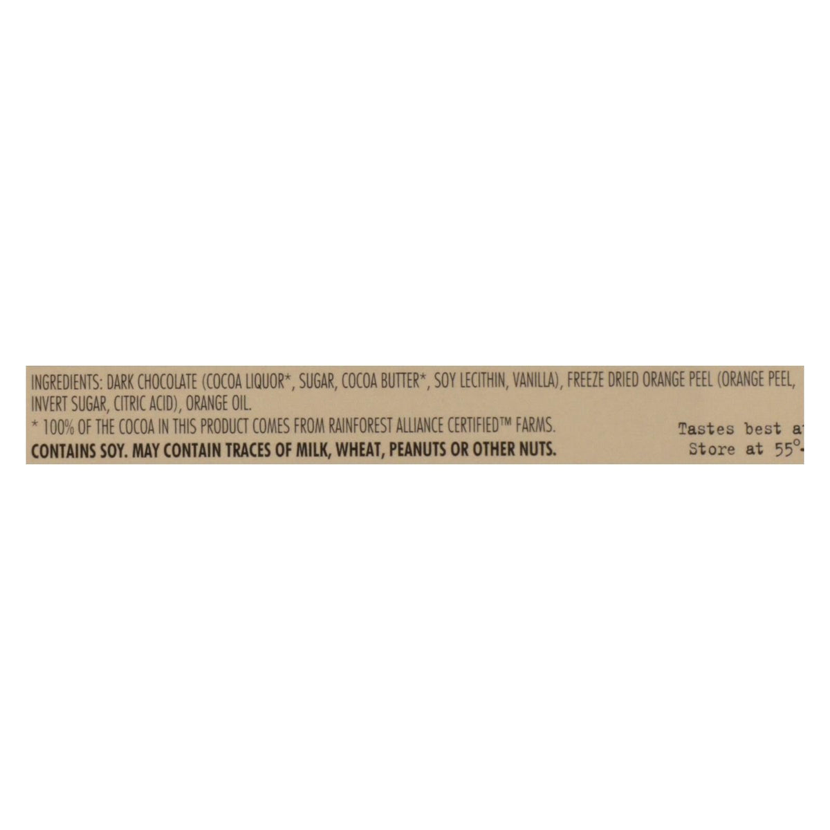 Chocolove Dark Chocolate Orange Peel Bars, 3.2 oz, Case of 12
