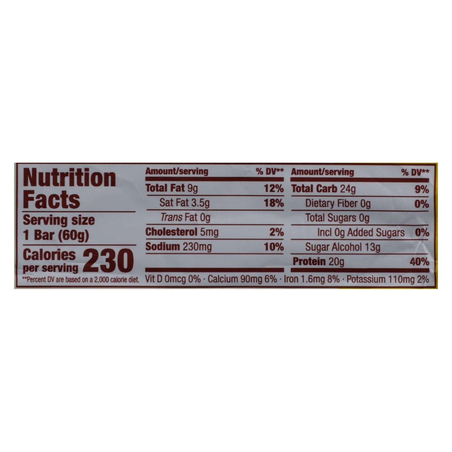 Think High Protein Lemon Bar Case - 10 Pack, 2.1 Oz Each