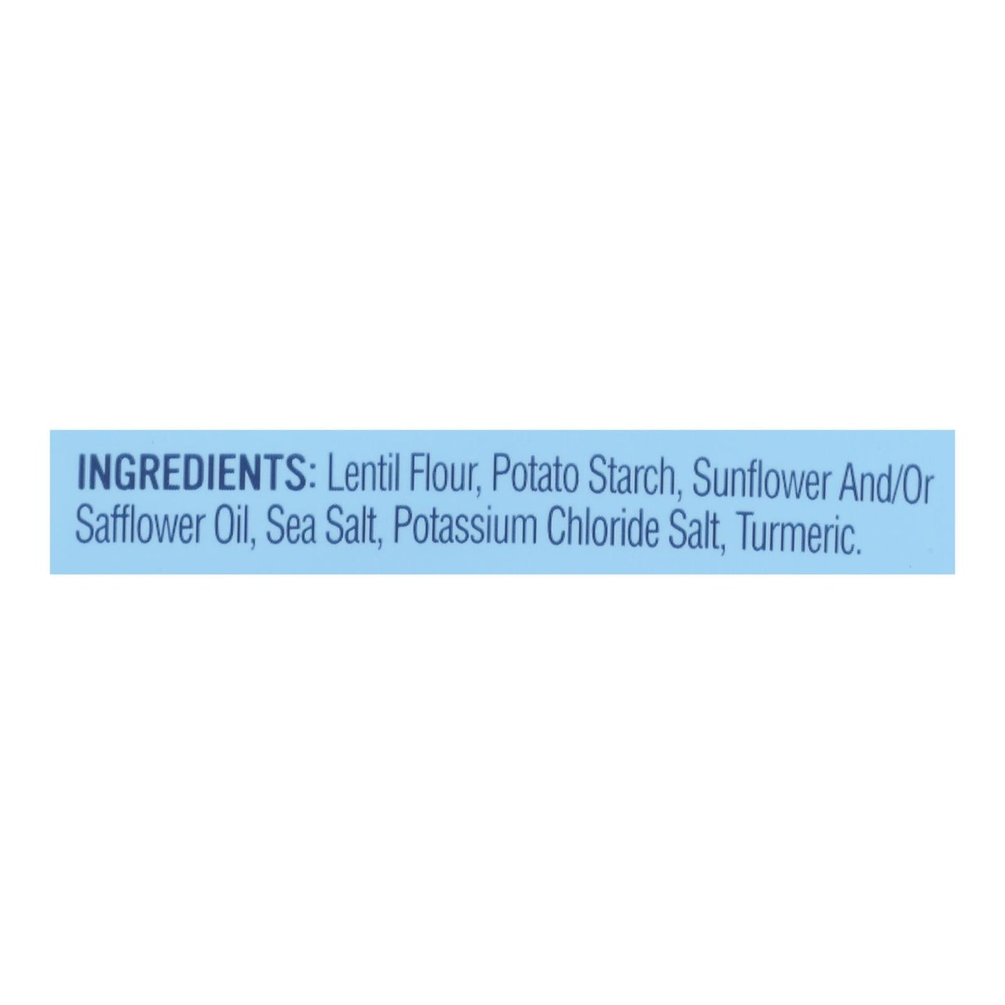 Simply 7 Lentil Chips - Sea Salt - Case Of 12 - 4 Oz.