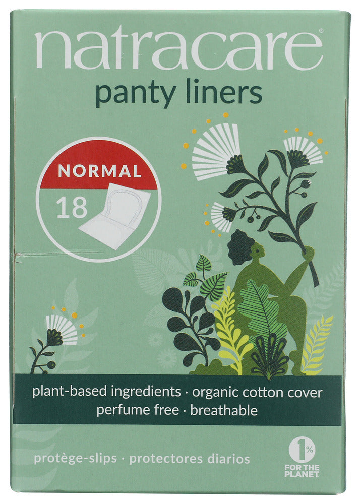 Natracare Panty Liner - Normal Wrapped - 18 Ct