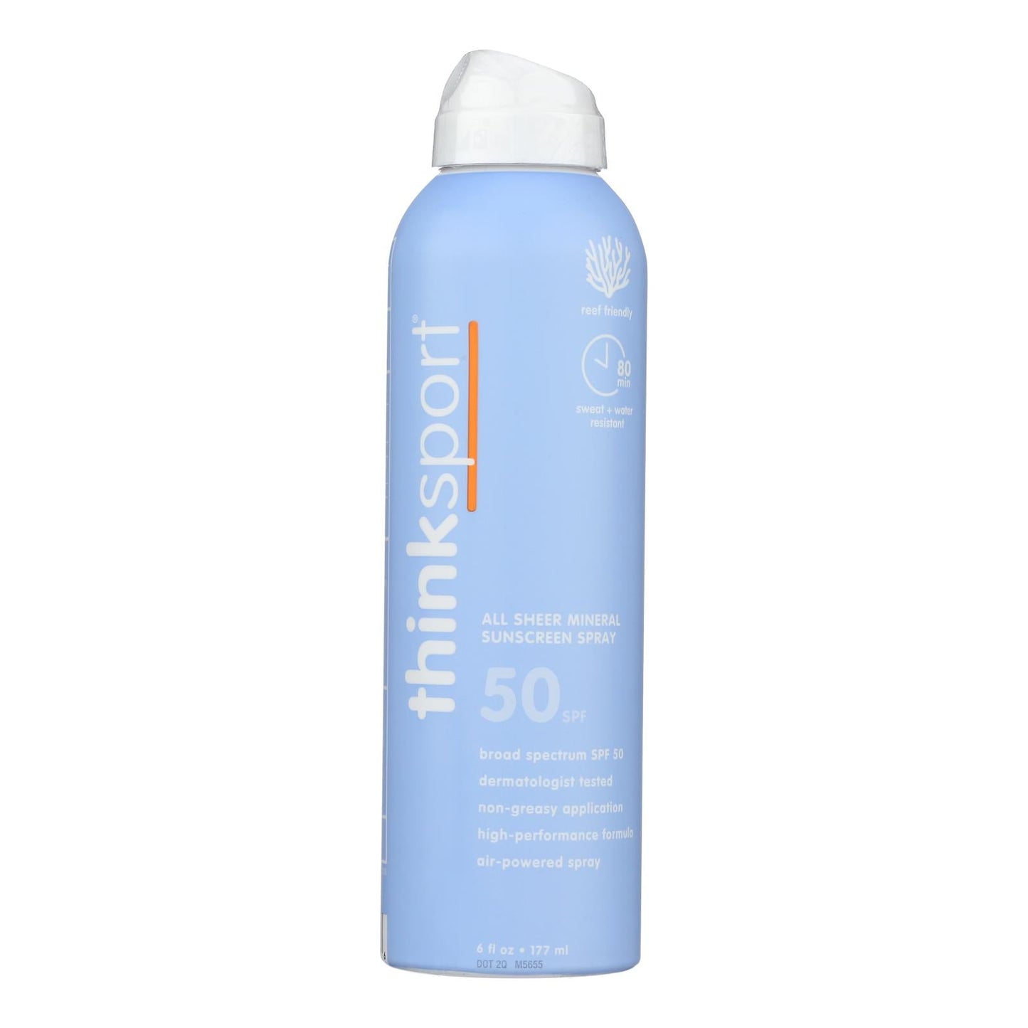 Thinksport - Snscrn Spray Clr Znc Sp50 - EA of 1-6 FZ
