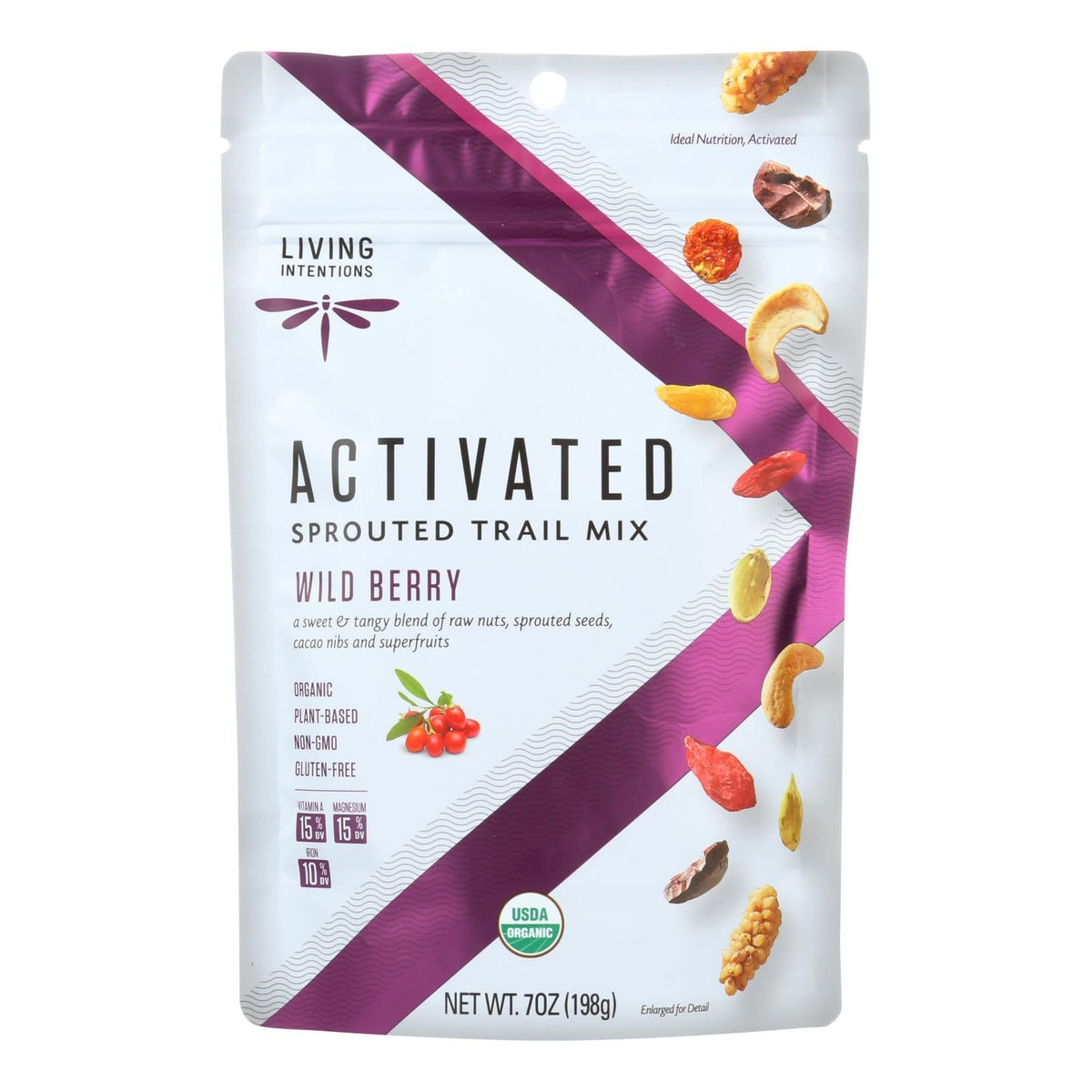 Organic Sprouted Wild Berry Trail Mix, 6-Pack, 7 oz Each
