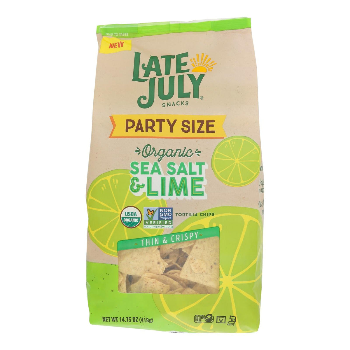 Late July Sea Salt Lime Tortilla Chips, 9-Pack
