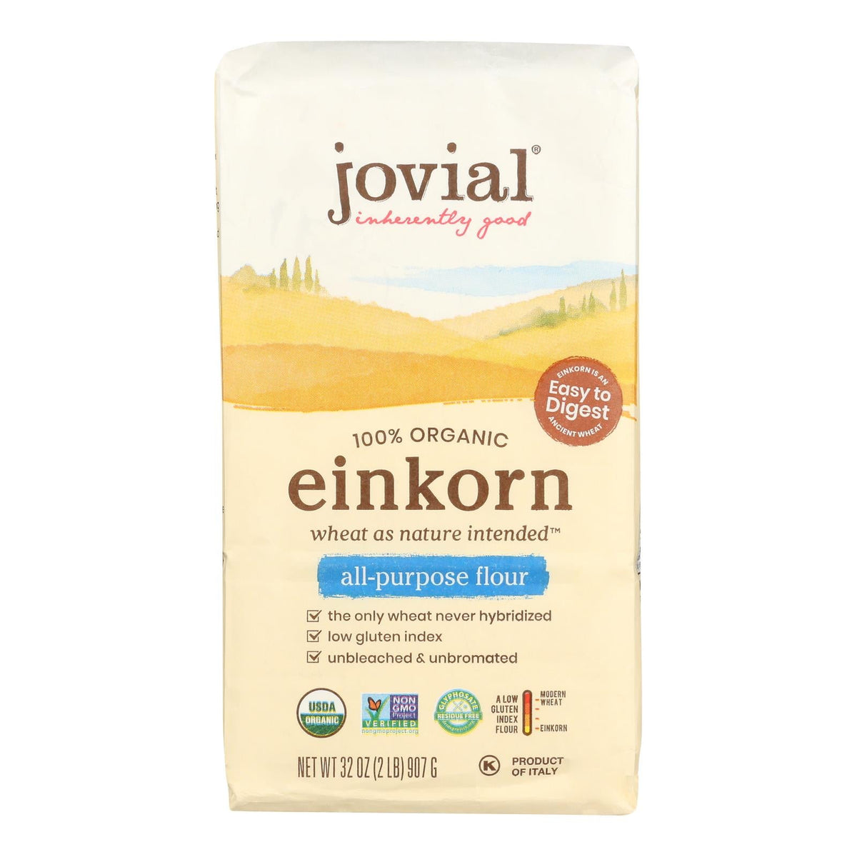Jovial Organic Einkorn All-Purpose Flour, 32 Oz, 10-Pack