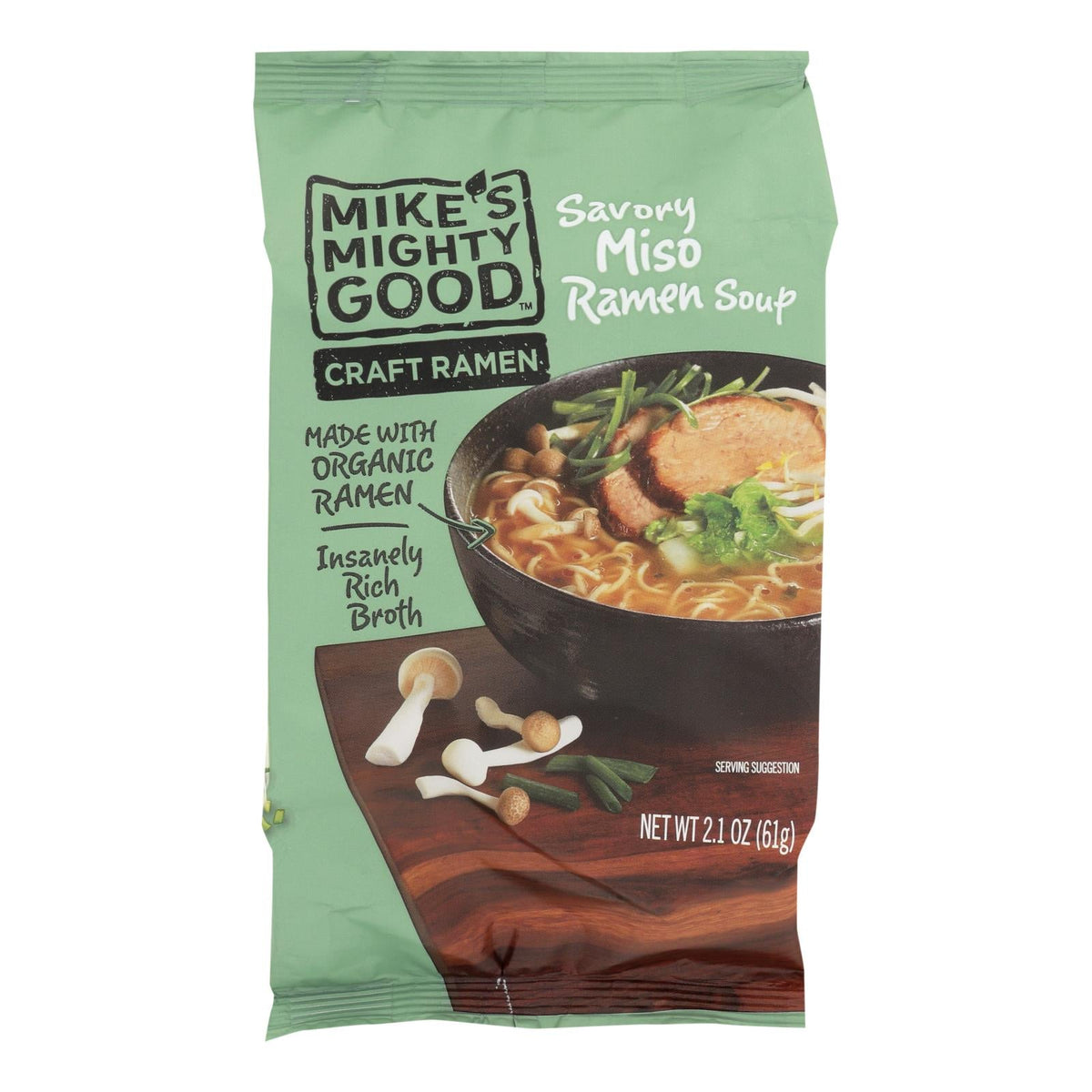 Mike's Mighty Good Savory Miso Ramen - 7 Pack, 2.1 Oz Each
