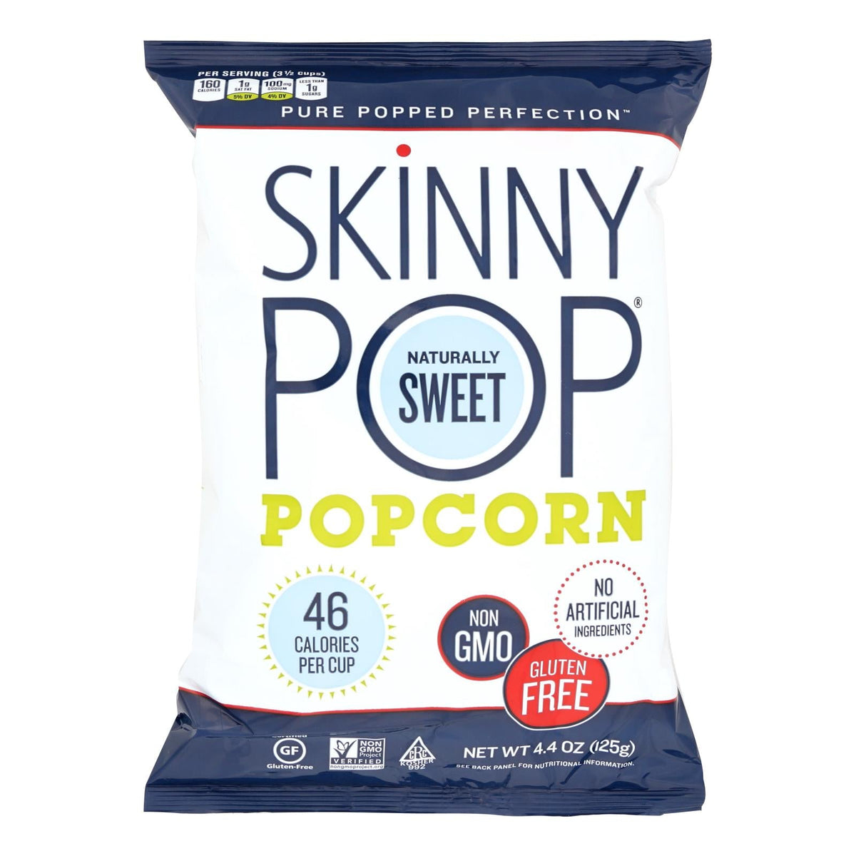 Skinnypop Naturally Sweet Popcorn, 12 Pack, 4.4 Oz Each