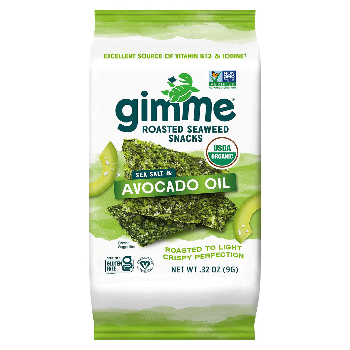 Gimme Seaweed Snacks - Original & Avocado, 12-Pack
