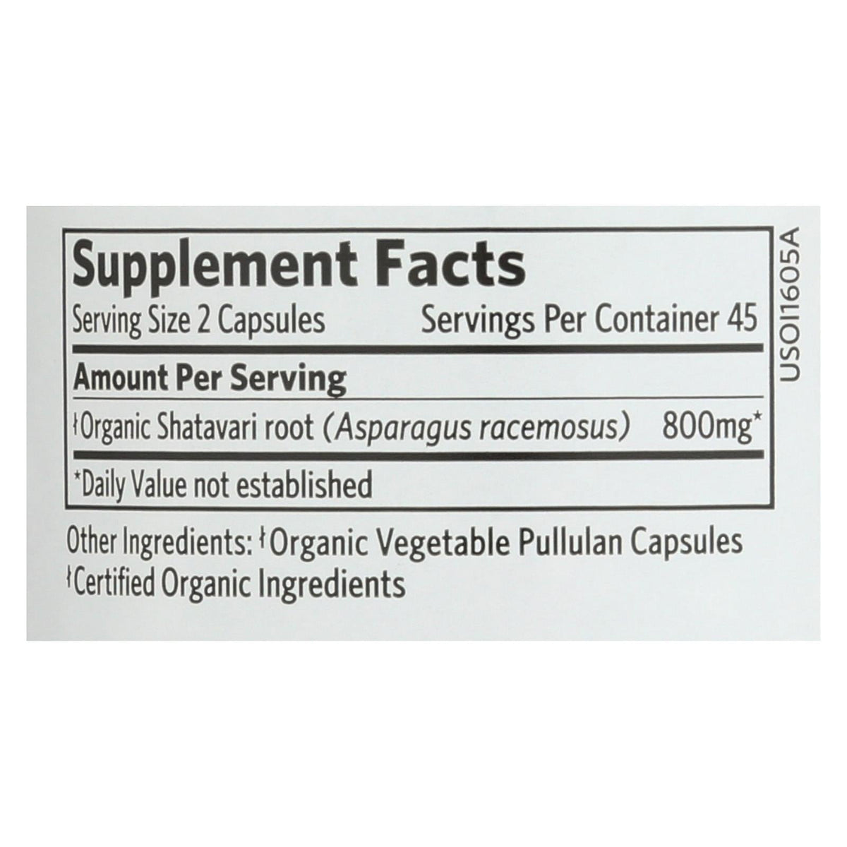 Organic India Shatavari Supplement - 90 Capsules