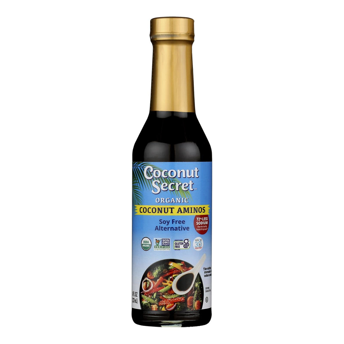 Coconut Secret Organic Raw Coconut Aminos, 8oz, 12-Pack