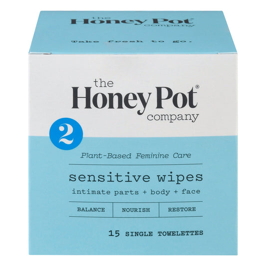 The Honey Pot - Wipes Intimate Snstve Ind - EA of 1-15 CT