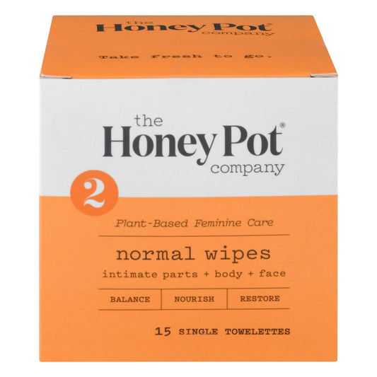 The Honey Pot - Wipes Intimate Norm Indv - EA of 1-15 CT
