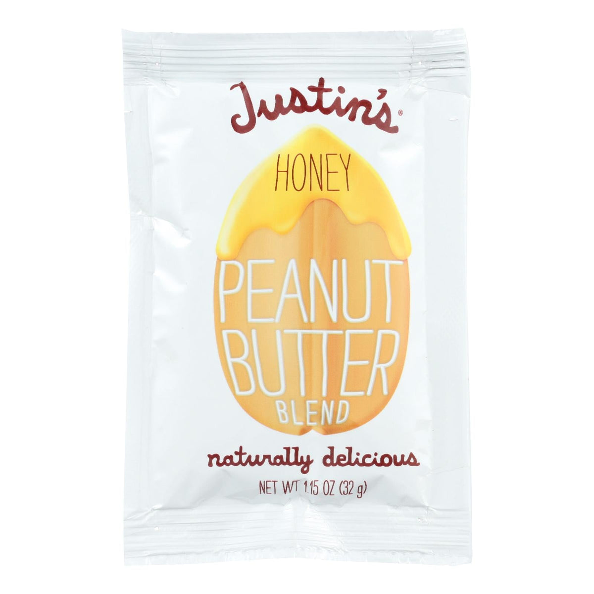 Justin's Honey Peanut Butter Squeeze Pack, 10-Pack, 1.15 Oz