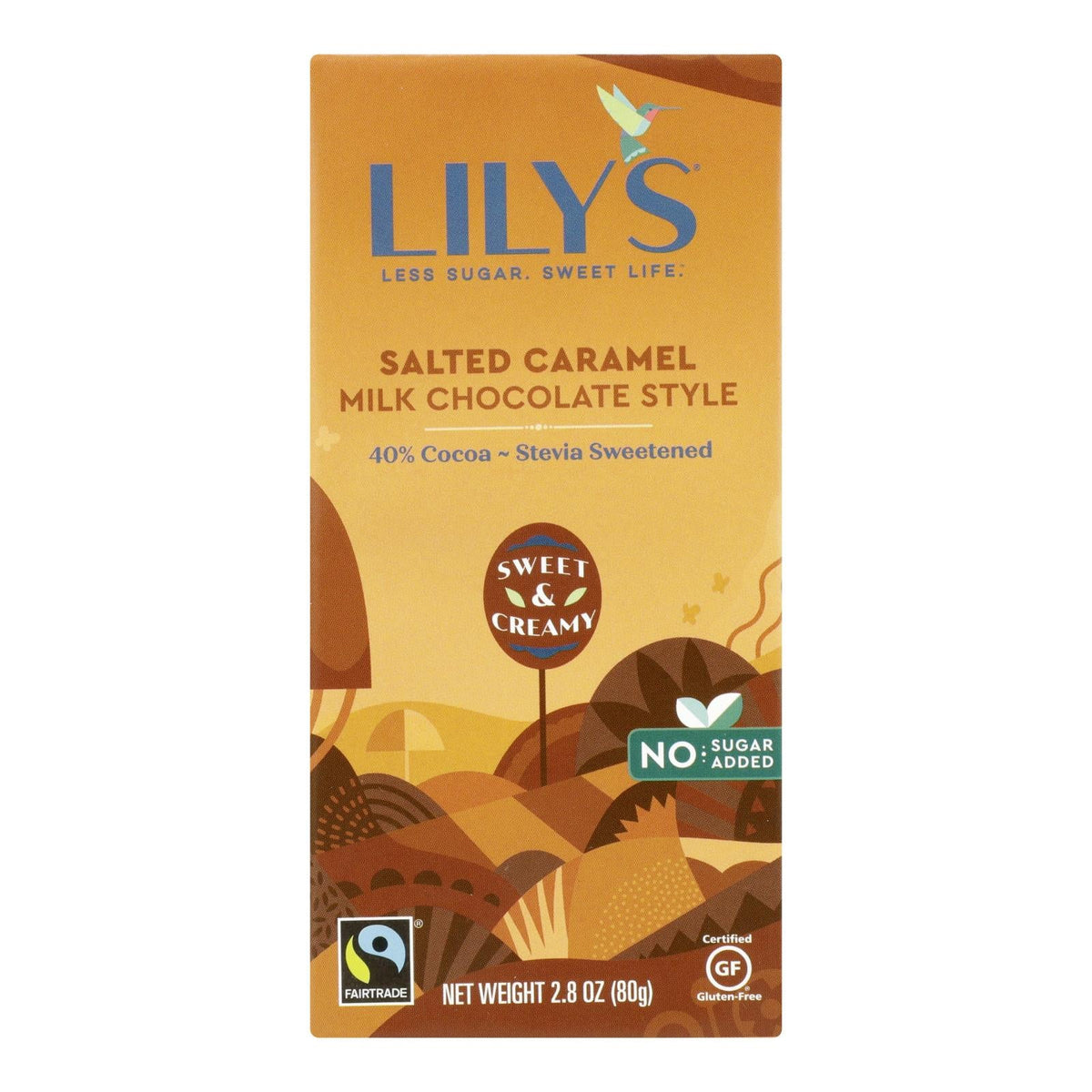 Lily's Sweets Caramelized & Salted Chocolate Bars (12-Pack)