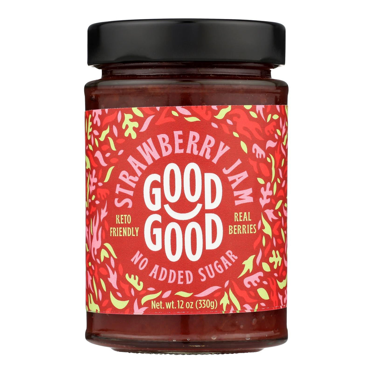 Good Good - Jam Strawberry No Sugar - Case Of 6-12 Oz