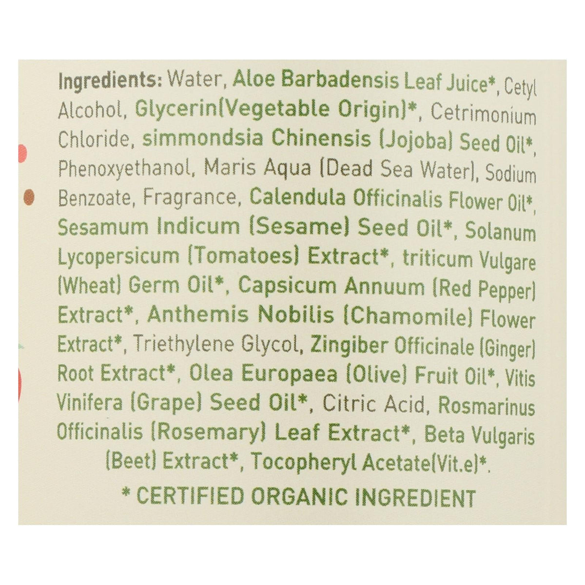 Ecolove Red Veggie Conditioner for Normal/Oily Hair 17.6oz
