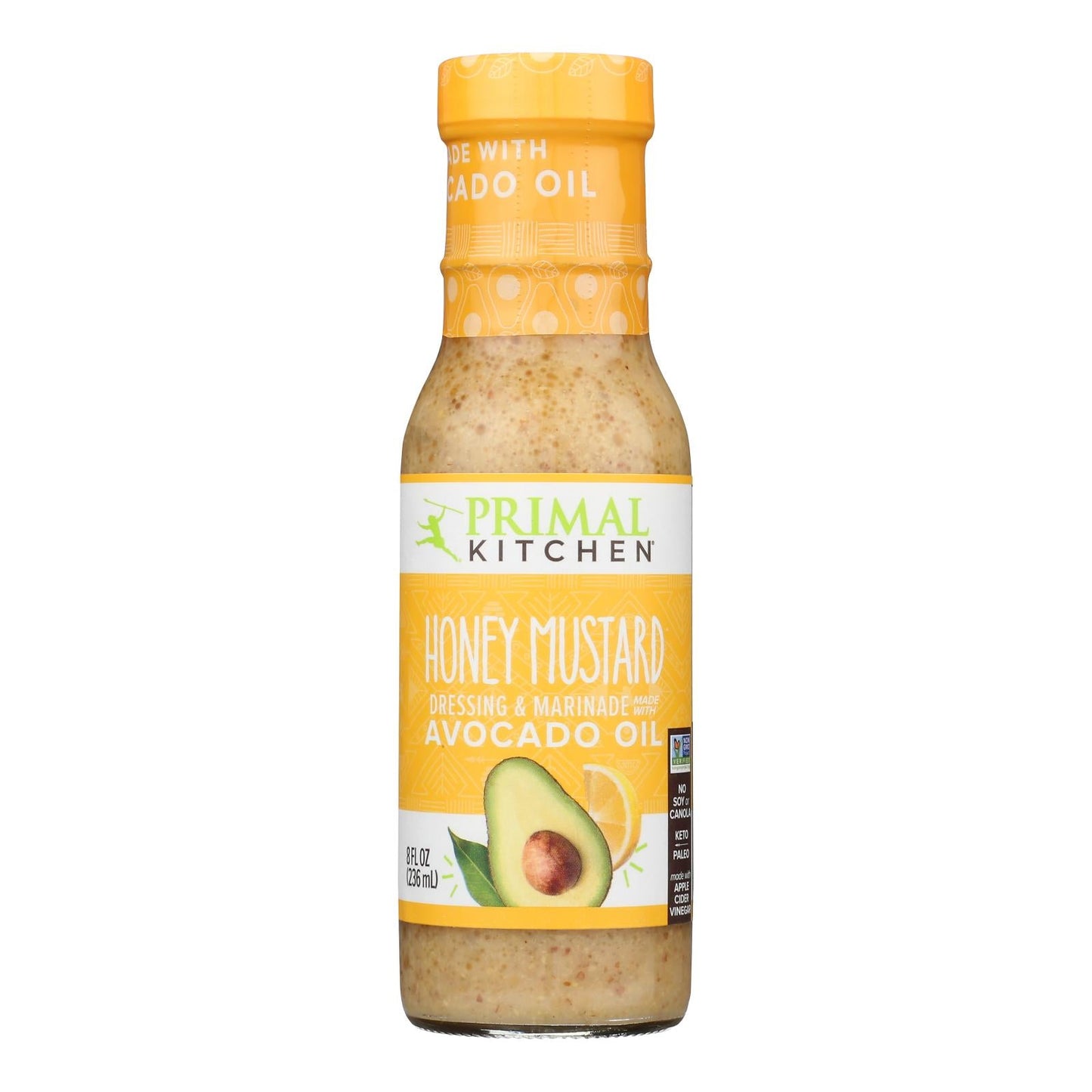 Primal Kitchen Honey Mustard Vinaigrette, 6-Pack, 8 oz