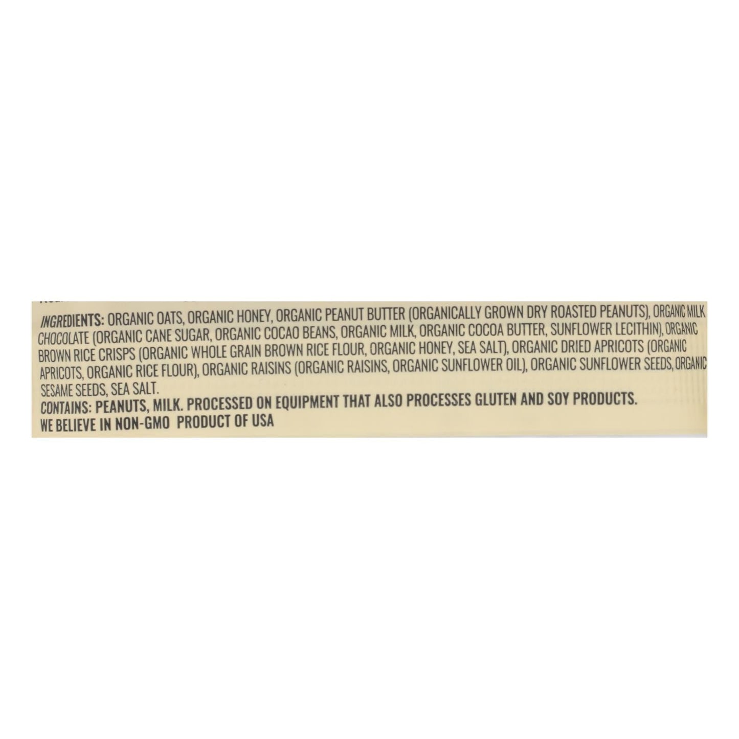 Kate's Real Food Peanut Butter Milk Chocolate Bars - 12ct
