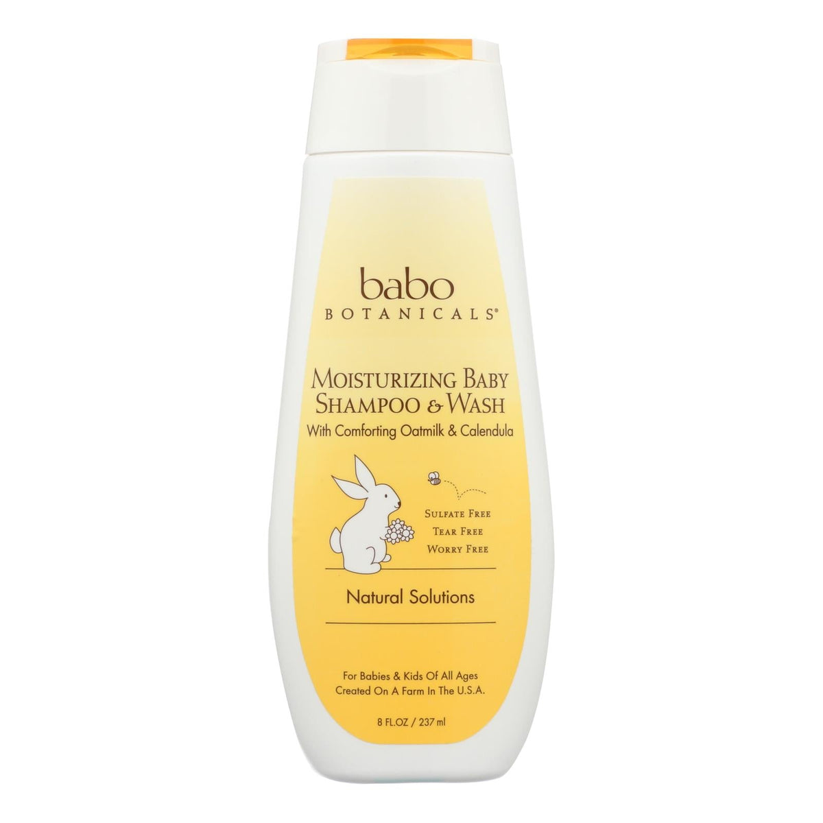 Babo Botanicals Baby Shampoo & Wash - Oatmilk Calendula 8oz