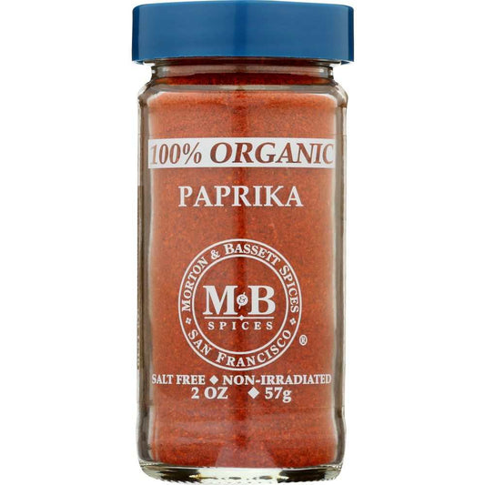 MORTON & BASSETT Organic Paprika - Rich | Aroma & Sweet Flavor, 2 oz