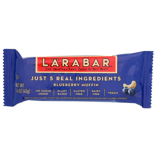 LARABAR: Blueberry Muffin - Fruit & Nut Bar, 1.6oz for Healthy Snacking