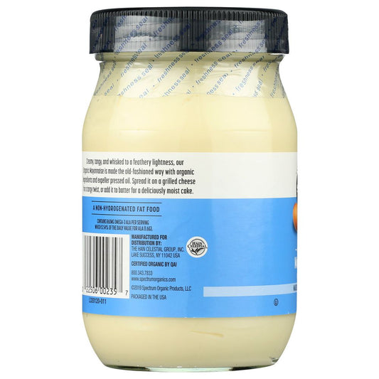 SPECTRUM NATURALS: Organic Mayonnaise With Cage Free Eggs, 16 oz