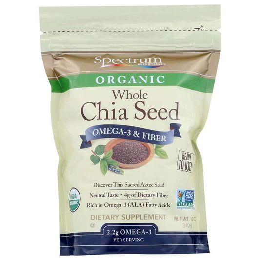 Spectrum Naturals: Chia Seed Omega-3 & Fiber, 12oz | Nutritional Power