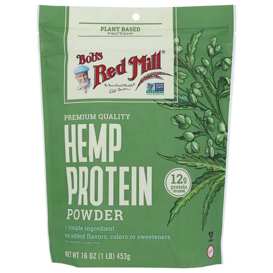 BOB'S RED MILL: Hemp Protein Powder, 16oz - Plant-Based Protein Source