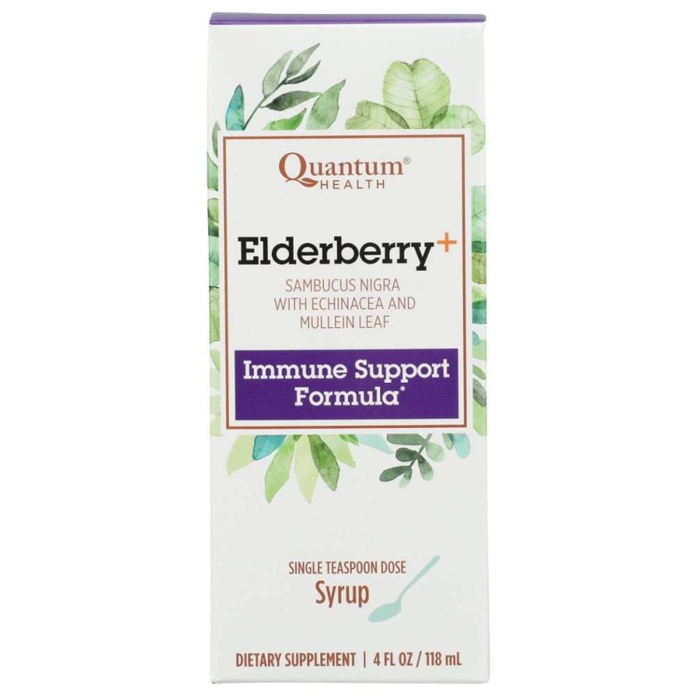 Quantum Health Elderberry Syrup Soothes & Quiets-4oz | Immune Boosting