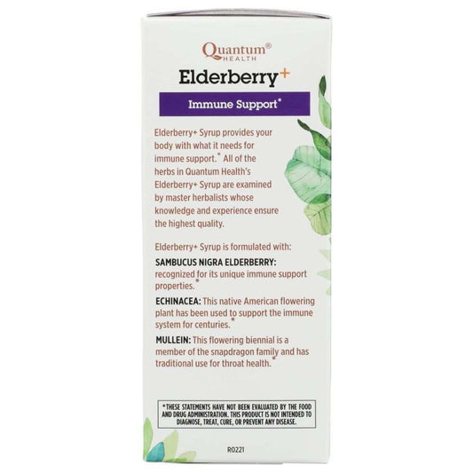 Quantum Health Elderberry Syrup Soothes & Quiets-4oz | Immune Boosting