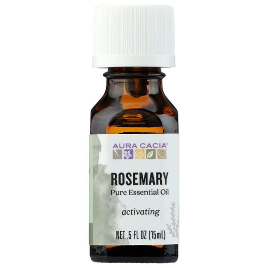 AURA CACIA: 100% Pure Essential Oil Rosemary, 0.5 Oz