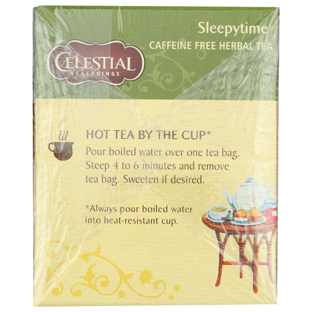CELESTIAL SEASONINGS: Sleepytime Herbal Tea Caffeine Free 20 Tea Bag, 1 oz
