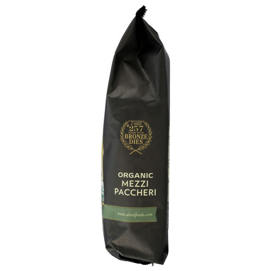 ALESSI: Organic Mezzi Paccheri Italian Pasta, 16 oz