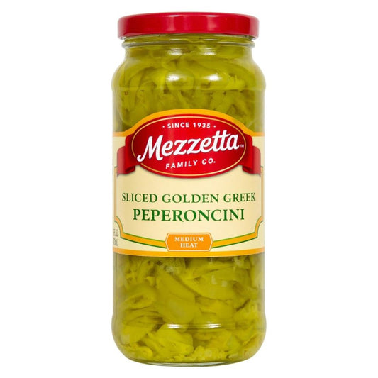 MEZZETTA: Deli-Sliced Golden Greek Peperoncini, 16 oz