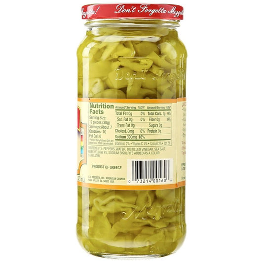 MEZZETTA: Deli-Sliced Golden Greek Peperoncini, 16 oz