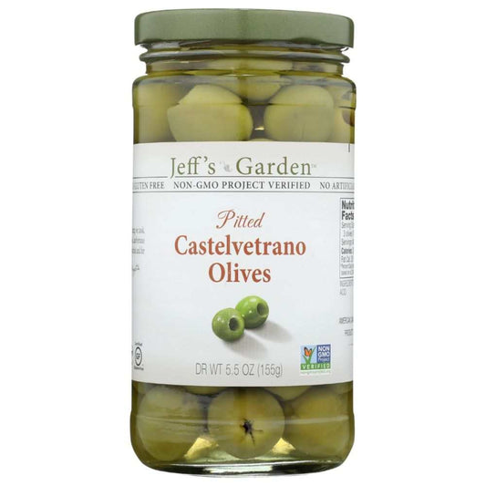 JEFFS NATURALS: Pitted Castelvetrano Olives - 5.5 oz | Gourmet Green