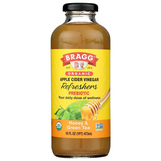 BRAGG: Organic Honey & Green Tea Apple Cider Vinegar Refreshers, 16 oz